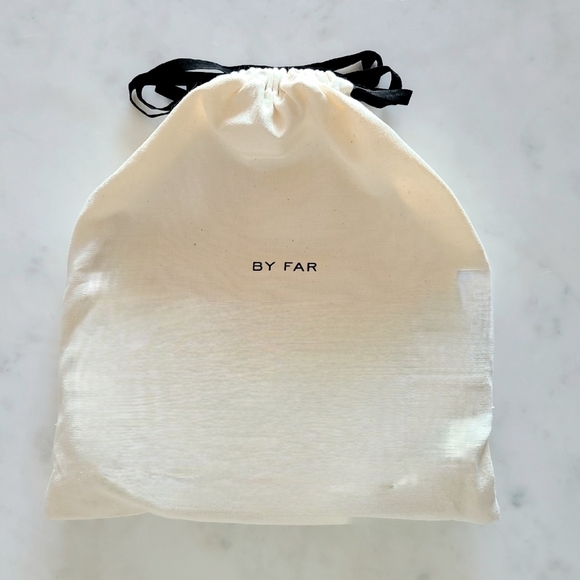 BY FAR Rachel Croco Embossed Leather Shoulder Bag, Blue, NWT - Picture 7 of 16